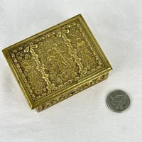 Antique Cast Bronze Jewelry Box made in Spain
