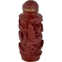 Antique Chinese Cinnabar Snuff Bottle