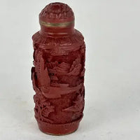 Antique Chinese Cinnabar Snuff Bottle