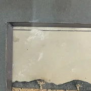 Antique Chinese Cork Diorama of River Scene