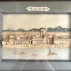 Antique Chinese Cork Diorama of River Scene