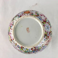 Antique Chinese Porcelain Mille Fleur Brush Pot