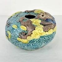 Antique Chinese Scholars Object Porcelain Brush Pot