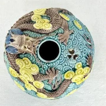 Antique Chinese Scholars Object Porcelain Brush Pot