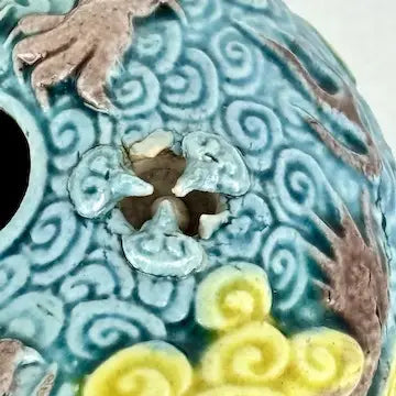 Antique Chinese Scholars Object Porcelain Brush Pot