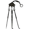 Antique Chinese Silver Opium Chatelaine with Monkey Butterflies and Elephants
