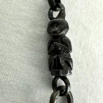 Antique Chinese Silver Opium Chatelaine with Monkey Butterflies and Elephants