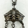 Antique Chinese Silver Opium Chatelaine with Monkey Butterflies and Elephants