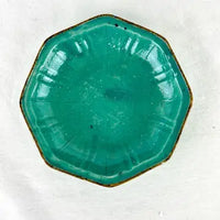 Antique Chinese Turquoise Glazed Pottery Plate