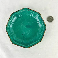 Antique Chinese Turquoise Glazed Pottery Plate