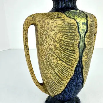 Antique Czech Amphora Arts and Crafts Vase