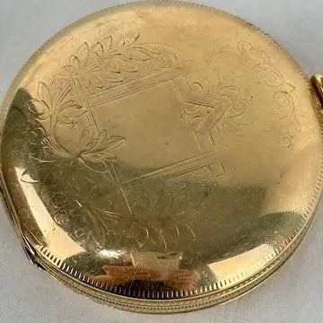 Antique Deuber 14K Gold Filled Pocket Watch Case