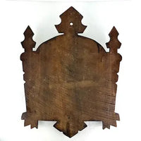 Antique Eastlake Carved Walnut Wall Pocket Letter Holder
