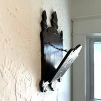 Antique Eastlake Carved Walnut Wall Pocket Letter Holder