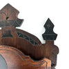 Antique Eastlake Carved Walnut Wall Pocket Letter Holder
