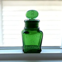 Antique Emerald Green Cosmetics Bottle