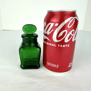 Antique Emerald Green Cosmetics Bottle