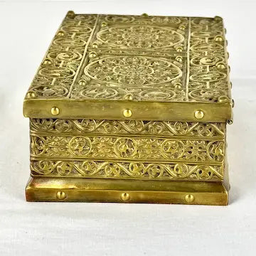 Antique Erhard & Sohne Brass Humidor Box