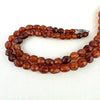 Antique Faceted Baltic Amber Necklace with 14k Gold Clasp