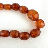 Antique Faceted Baltic Amber Necklace with 14k Gold Clasp
