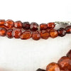 Antique Faceted Baltic Amber Necklace with 14k Gold Clasp