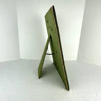 Antique French Embroidered Velvet Picture Frame