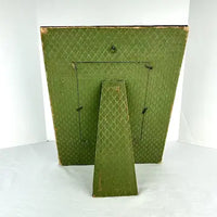 Antique French Embroidered Velvet Picture Frame