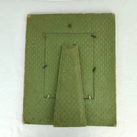 Antique French Embroidered Velvet Picture Frame