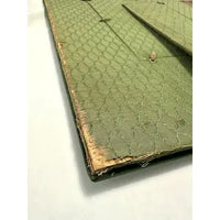 Antique French Embroidered Velvet Picture Frame