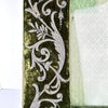 Antique French Embroidered Velvet Picture Frame