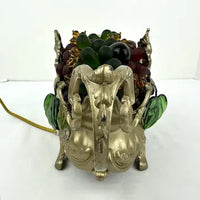 Antique French Lighted Fruit Centerpiece Jardiniere by Orfevrerie Dilecta
