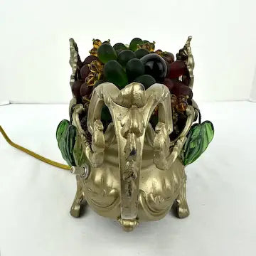 Antique French Lighted Fruit Centerpiece Jardiniere by Orfevrerie Dilecta