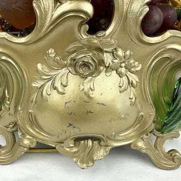 Antique French Lighted Fruit Centerpiece Jardiniere by Orfevrerie Dilecta
