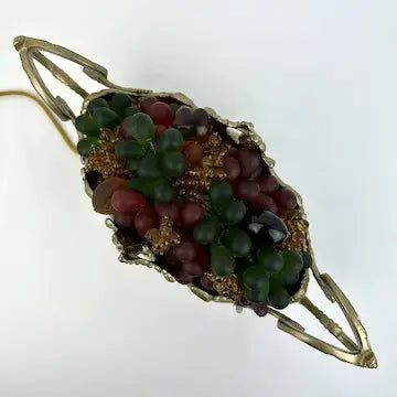 Antique French Lighted Fruit Centerpiece Jardiniere by Orfevrerie Dilecta