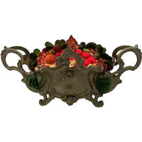 Antique French Lighted Fruit Centerpiece Jardiniere by Orfevrerie Dilecta