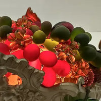 Antique French Lighted Fruit Centerpiece Jardiniere by Orfevrerie Dilecta