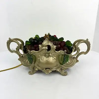 Antique French Lighted Fruit Centerpiece Jardiniere by Orfevrerie Dilecta