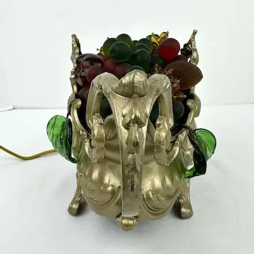 Antique French Lighted Fruit Centerpiece Jardiniere by Orfevrerie Dilecta