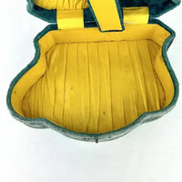 Antique French Velvet Celluloid Sewing Box