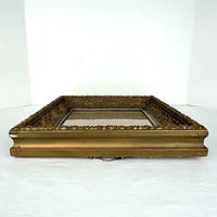 Antique Gilt Deep Picture Frame 8.5” x 9.5” Opening