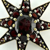 Antique Gold Filled Garnet Star Brooch