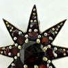 Antique Gold Filled Garnet Star Brooch