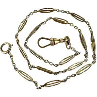 Antique Gold Filled Specialty Link Watch Chain