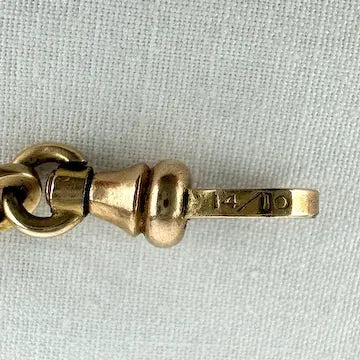 Antique Gold Filled Specialty Link Watch Chain