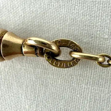 Antique Gold Filled Specialty Link Watch Chain