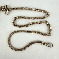 Antique Gold Filled Watch Fob Chain with T Bar