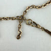 Antique Gold Filled Watch Fob Chain with T Bar