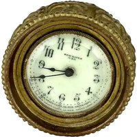 Antique New Haven Gold Gilt Alarm Clock