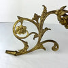 Antique Italian Gilt Floral Sconce with Hand Blown Glass Container