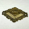 Antique Italian Gilt Floral Sconce with Hand Blown Glass Container
